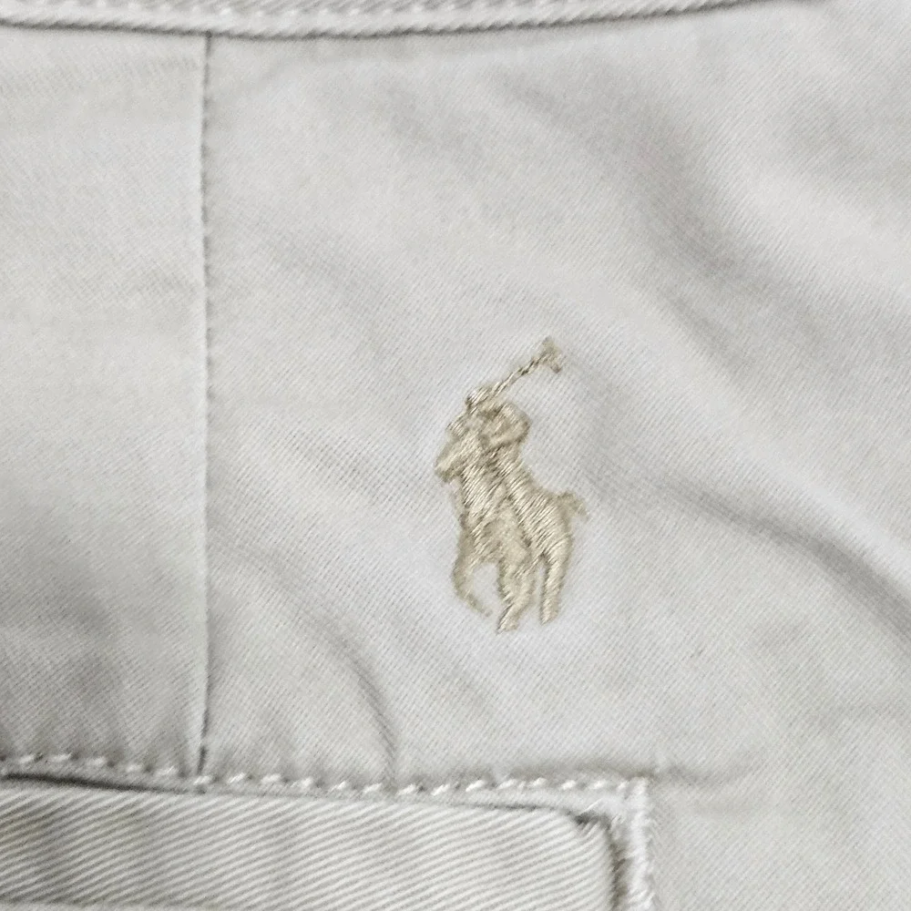 Polo Ralph Lauren Chino Pants Mens 36x32 Khaki Tan Stretch Straight Fit Cotton